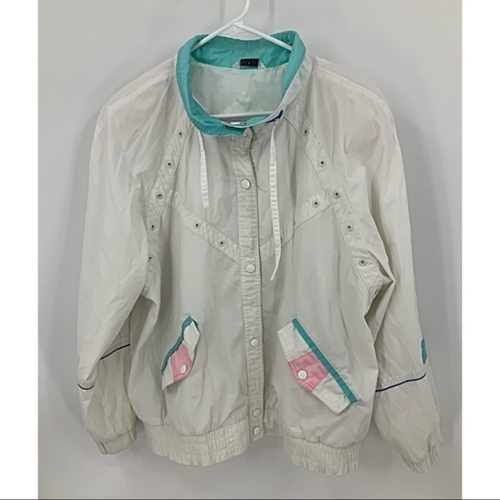 New York girl vintage 80s 90s bomber retro L
